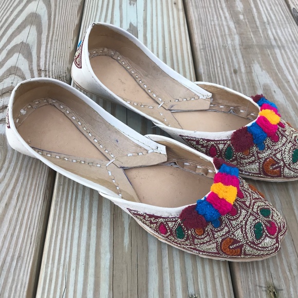 Khussa Shoe Traditional Sandal Jutti Handmade Embr - Picture 3 of 7